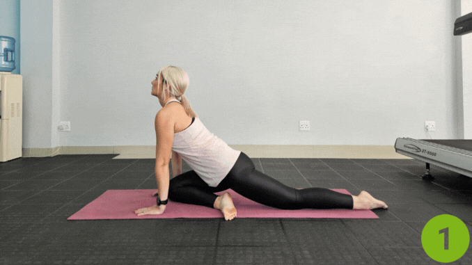 Pigeon Pose - how to stretch iliacus muscle
