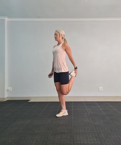 Heel to Buttock Exercise - Standing Quad and Hip Flexor Stretch